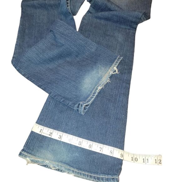 True Religion Women's Embroidered Becky Bootcut Blue Jeans 31 - Picture 13 of 16